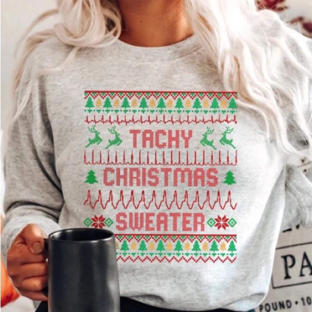 “Tachy” Ugly Medical Christmas Sweater